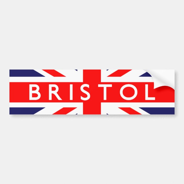 Bristol: Britische Flagge Autoaufkleber (Vorne)