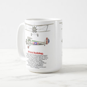 Bristol Bulldog Vintag Biplane Kaffeetasse