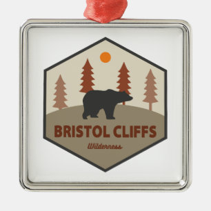 Bristol Cliffs Wilderness Bear Ornament Aus Metall