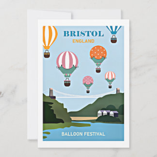Bristol England Ballonfestival Karte