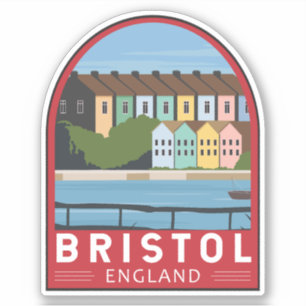 Bristol England Retro Travel Art Vintag Aufkleber