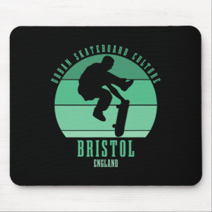 Bristol England Skateboarder Urne Skateboarding 1 Mousepad