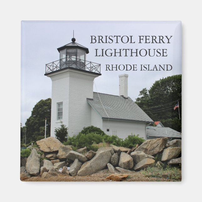 Bristol Ferry Lighthouse, Rhode Island Magnet (Vorne)