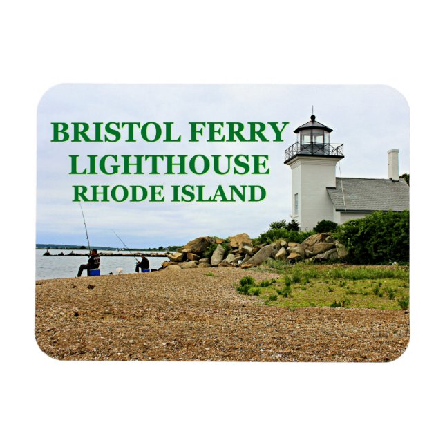 Bristol Ferry Lighthouse, Rhode Island Magnet (Horizontal)