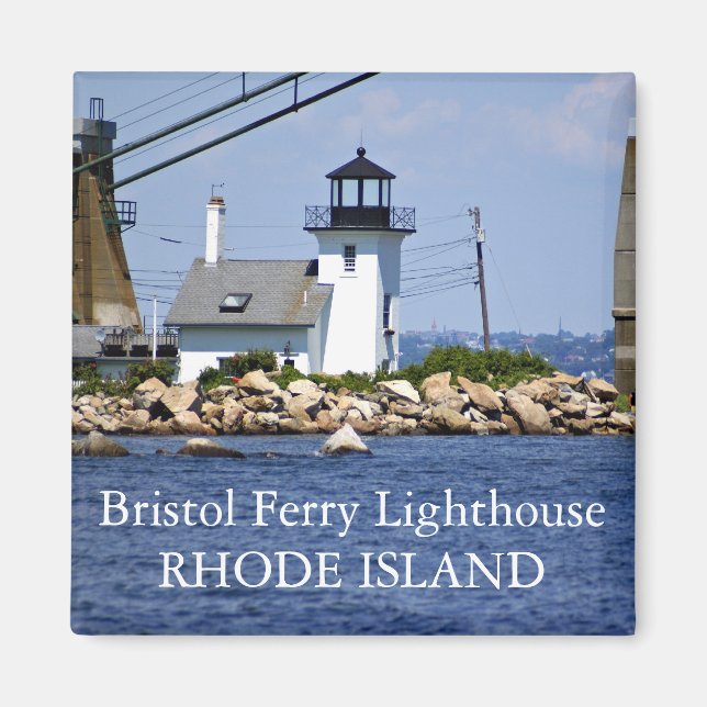 Bristol Ferry Lighthouse, Rhode Island Magnet (Vorne)