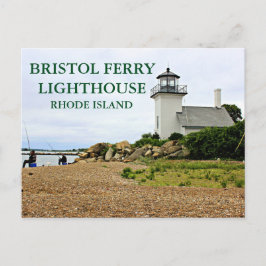 Bristol Ferry Lighthouse, Rhode Island Postcard Postkarte