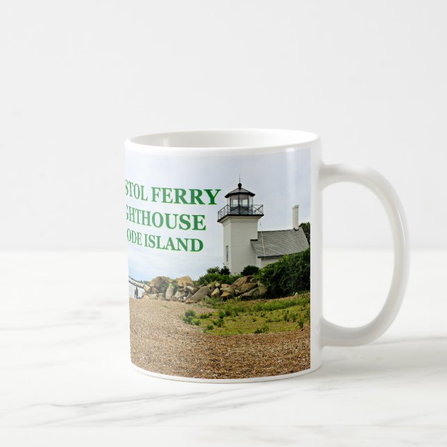 Bristol Ferry Lighthouse, Rhode Island Tasse (Rechts)