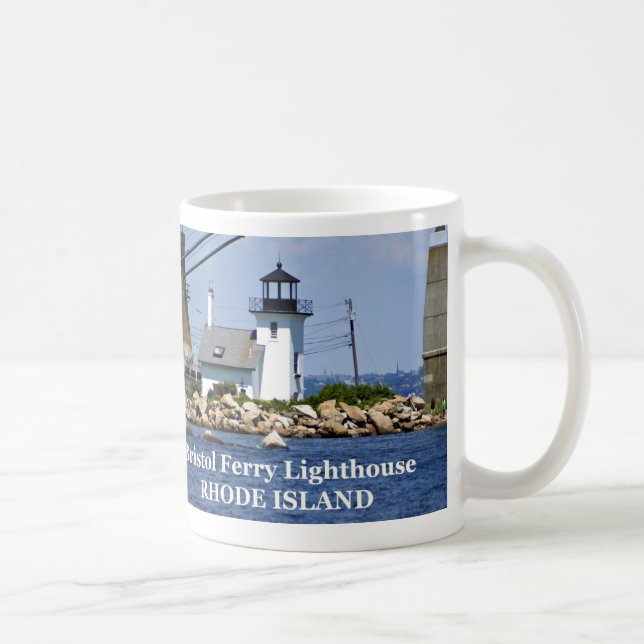 Bristol Ferry Lighthouse, Rhode Island Tasse (Rechts)