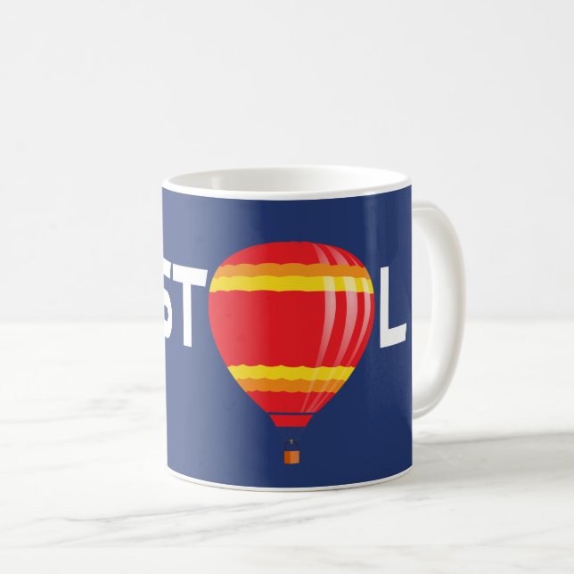 Bristol Heißluftballon Cool Aeronaut Kaffeetasse (VorderseiteRechts)