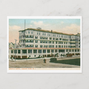 Bristol Hotel, Asbury Park, NJ Vintag Postkarte
