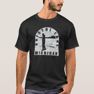 Bristol Lake Eisangeln Michigan T-Shirt