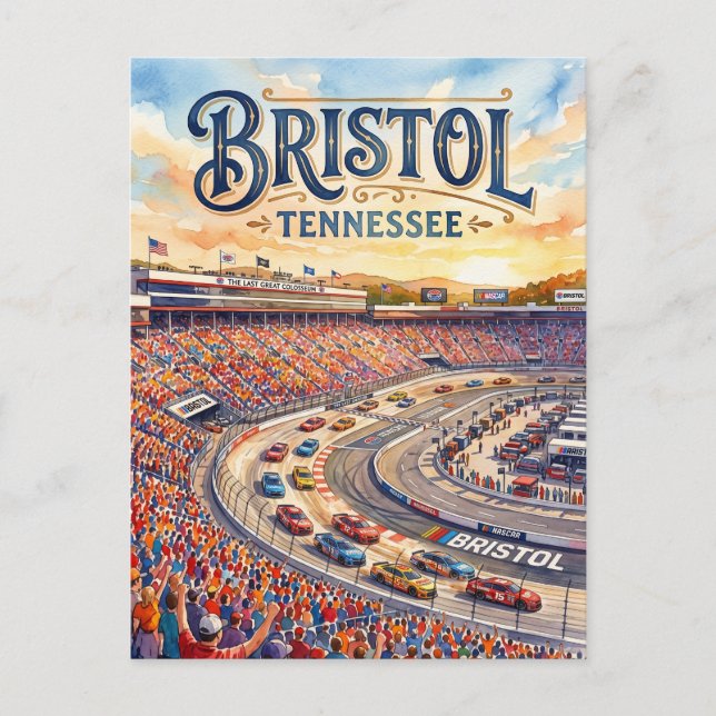 Bristol Motor Speedway USA Postkarte (Vorderseite)