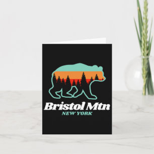 Bristol Mountain New York Skifahren Snowboarden Karte