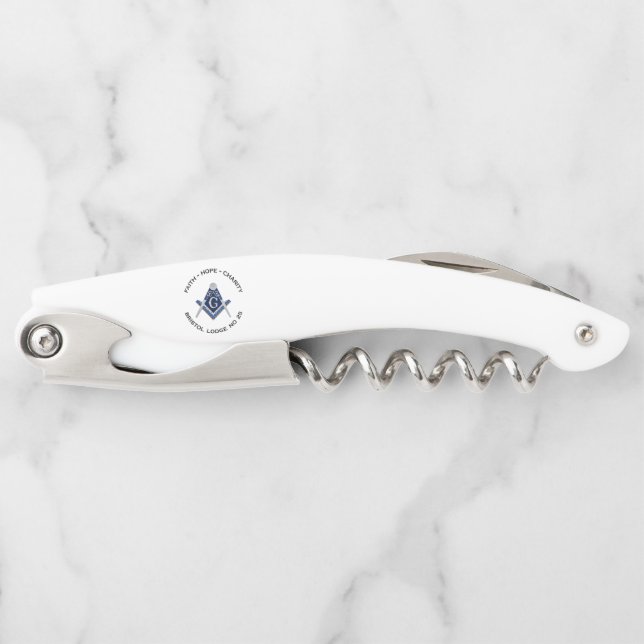 Bristol No 25 Masonic Kellnermesser (Vorderseite)