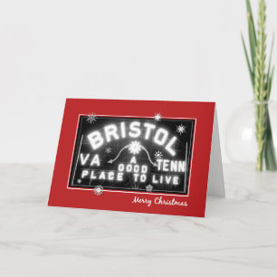 Bristol Sign Holiday Card mit benutzerdefinierbare Feiertagskarte
