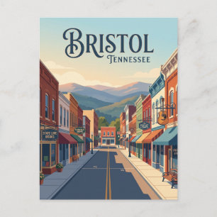 Bristol, Tennessee Postkarte