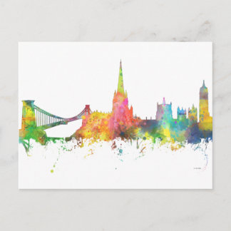 BRISTOL, UK SKYLINE POSTKARTE