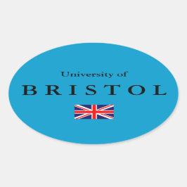 Bristol University European Oval Sticker