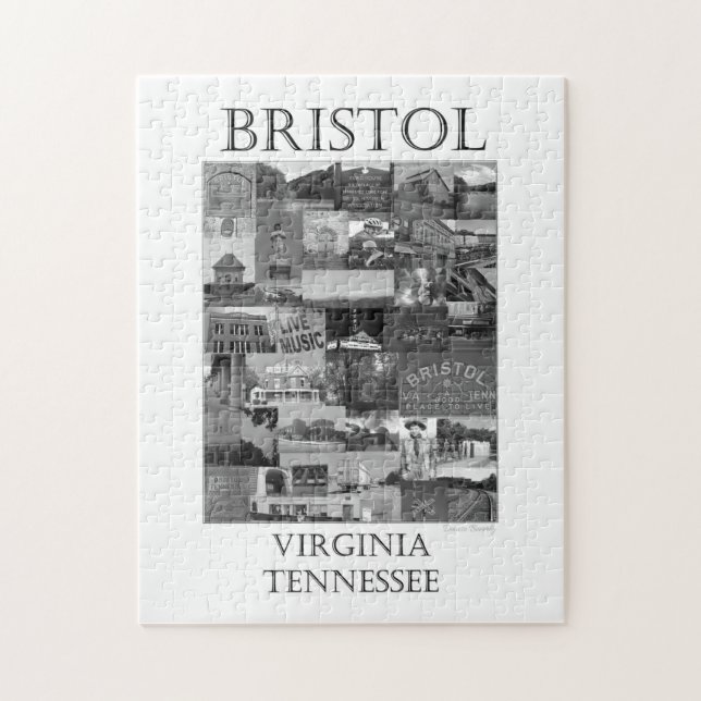 Bristol VA TN Collage Puzzle (Vertikal)