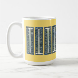 Bristol Virginia Tennessee Marker Kitchtuch Kaffeetasse