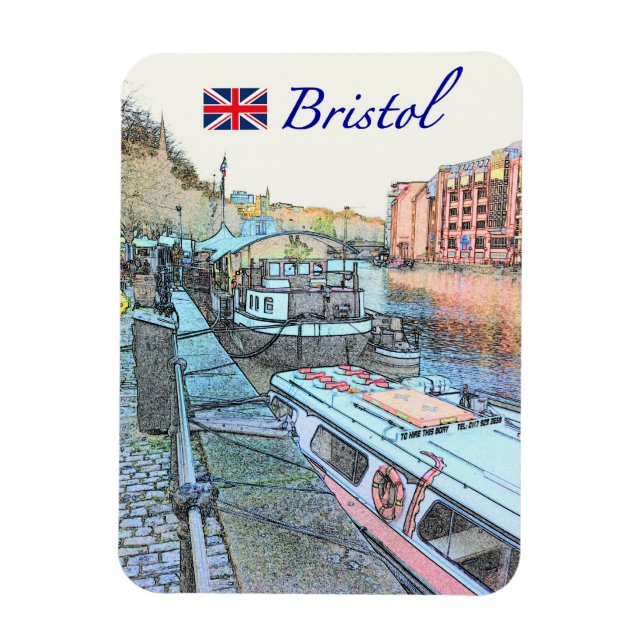 Bristol Wharf Magnet (Vertikal)