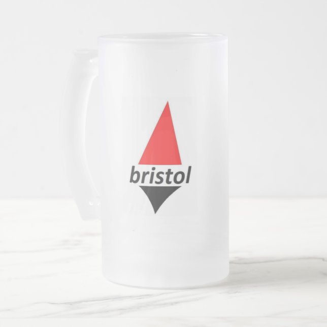 Bristol-Yacht-mattierte Tasse (Vorderseite Links)