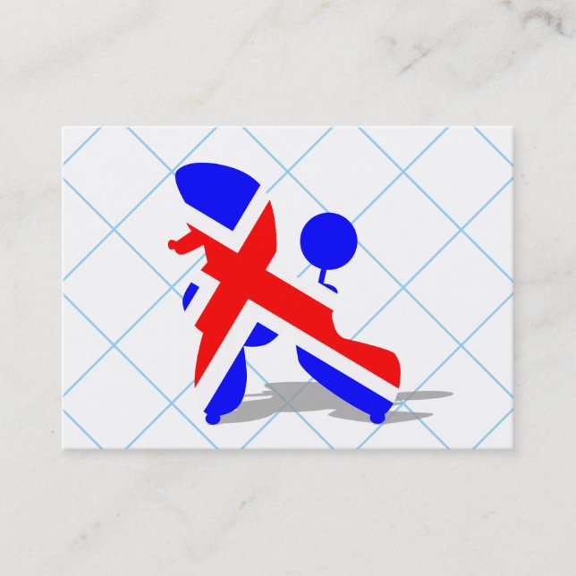 Brit Poodle Visitenkarte (Vorderseite)