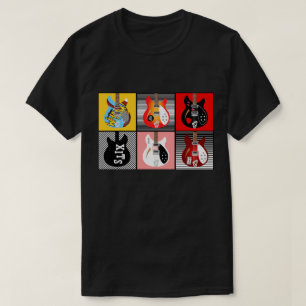 Brit Pop Art Mod Modvate Elektrogitarren T-Shirt
