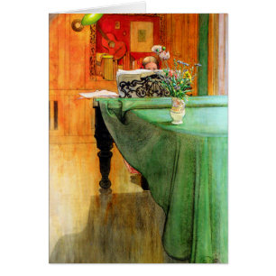 Brita am Klavier von Carl Larsson, Vintage Art
