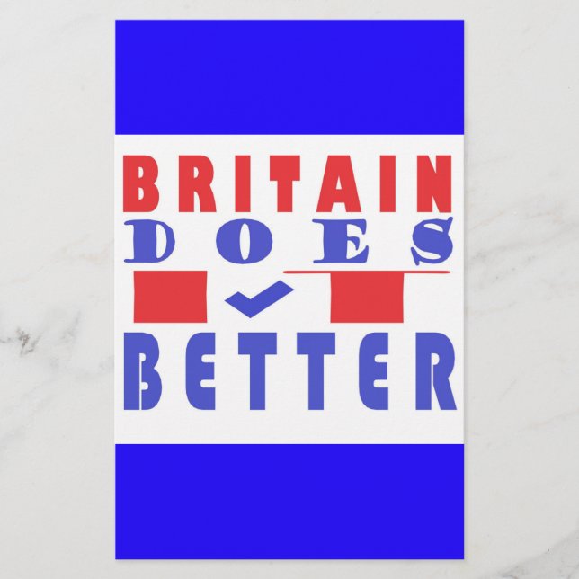 BRITAIN MACHT ES BESSER WORD DESIGN BRIEFPAPIER (Vorderseite)