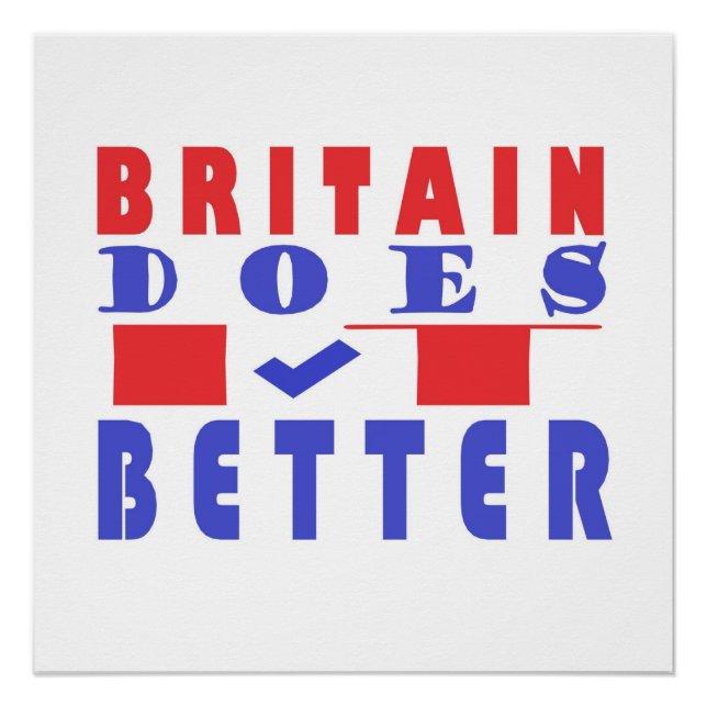 BRITAIN MACHT ES BESSER WORD DESIGN POSTER (Vorderseite)
