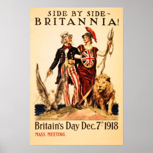 BRITANIEN! Seite der Alliierten des 1. Weltkriegs  Poster