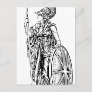 Britannia Illustration Postkarte