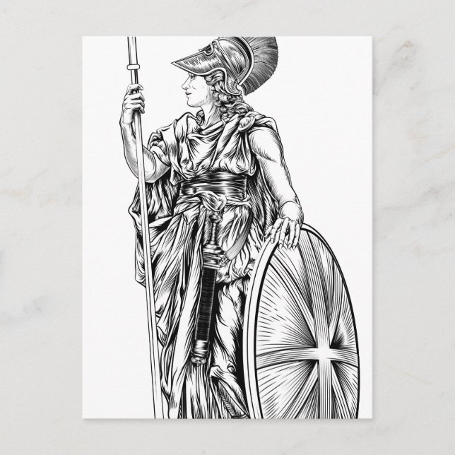Britannia Illustration Postkarte (Vorderseite)