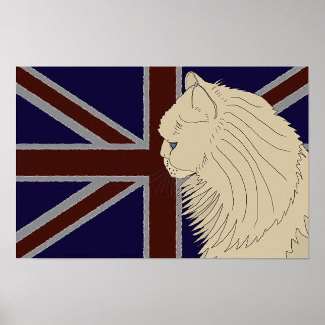 Britannia-Serie: Kenzo die persische Katze Poster (Vorne)