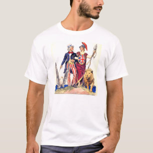 Britannia und Uncle Sam T-Shirt