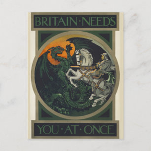 Britannien braucht dich sofort postkarte