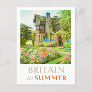 Britannien im Sommer Vintage-Reise-Postkarte Postkarte
