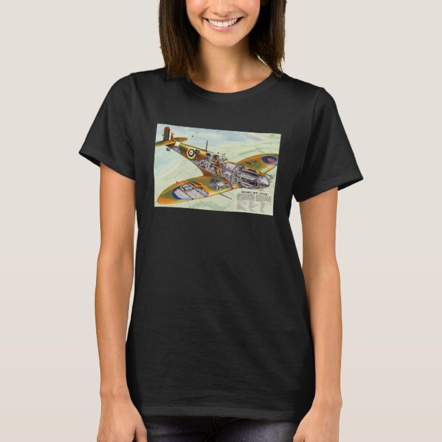 Britanniens neue Spitfire-Mechanik T-Shirt (Vorderseite)