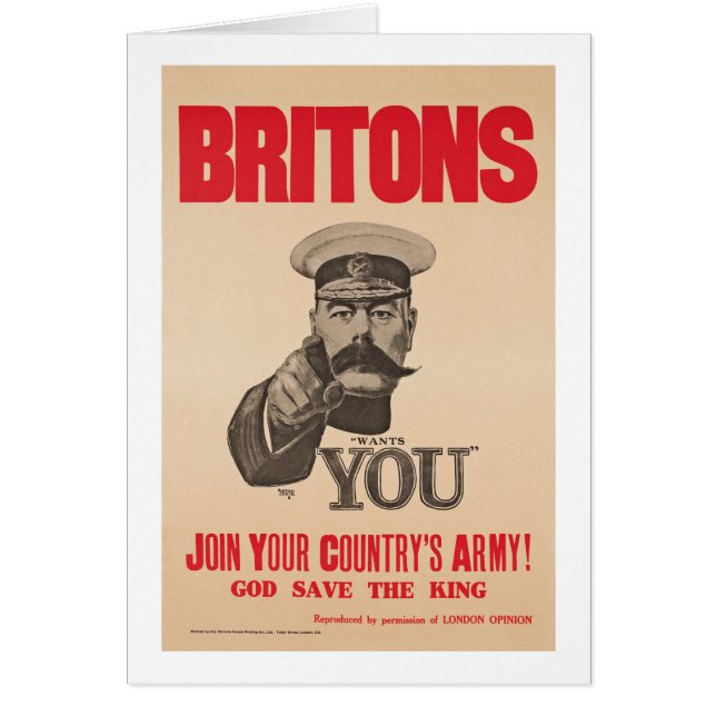 Brite-Lord Kitchener Wants You WWI Propaganda (Vorne)