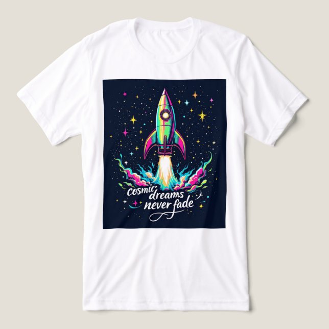 Brite-T Cosmic Dreams Never Fade 0018882 Tri-Blend Shirt (Design Vorderseite)