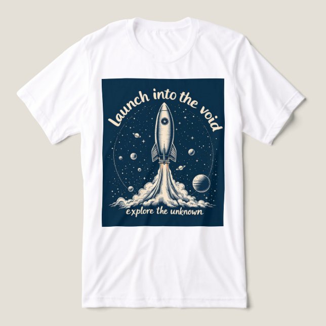 Brite-T Launch Into The Void 0018979 Tri-Blend Shirt (Design Vorderseite)