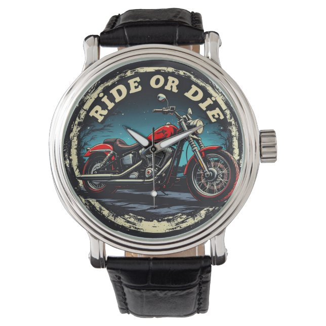 Brite-T Motorradfahrt oder stirb 0018667 Armbanduhr (Vorderseite)