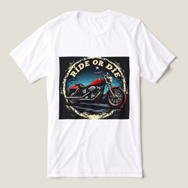 Brite-T Motorradfahrt oder stirb 0018667 Tri-Blend Shirt (Design Vorderseite)