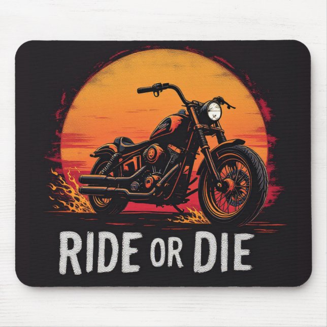 Brite-T Motorradfahrt oder stirb 0019613 Mousepad (Vorne)