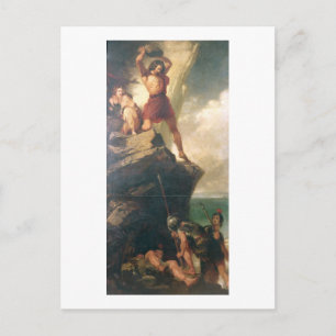 Briten, die einmarschierende Römer abstoßen Postkarte