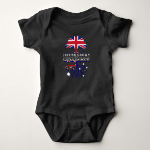 Briten, die mit Australier gewachsen werden, Baby Strampler