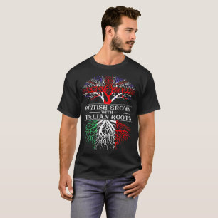 Briten, die mit Italiener gewachsen werden, T-Shirt