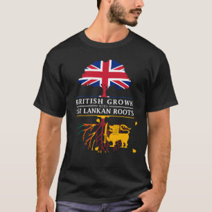 Briten, die mit Sri Lankan gewachsen werden, T-Shirt