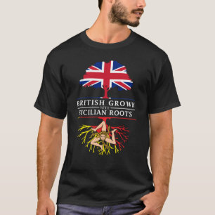 Briten gewachsen mit sizilianischem Wurzel-   T-Shirt